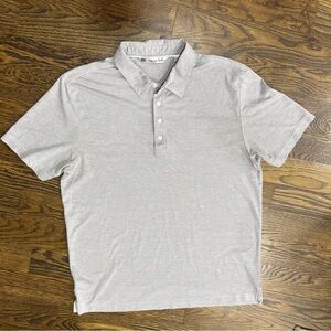 Travis Mathew Light Gray Polo Shirt Size XL